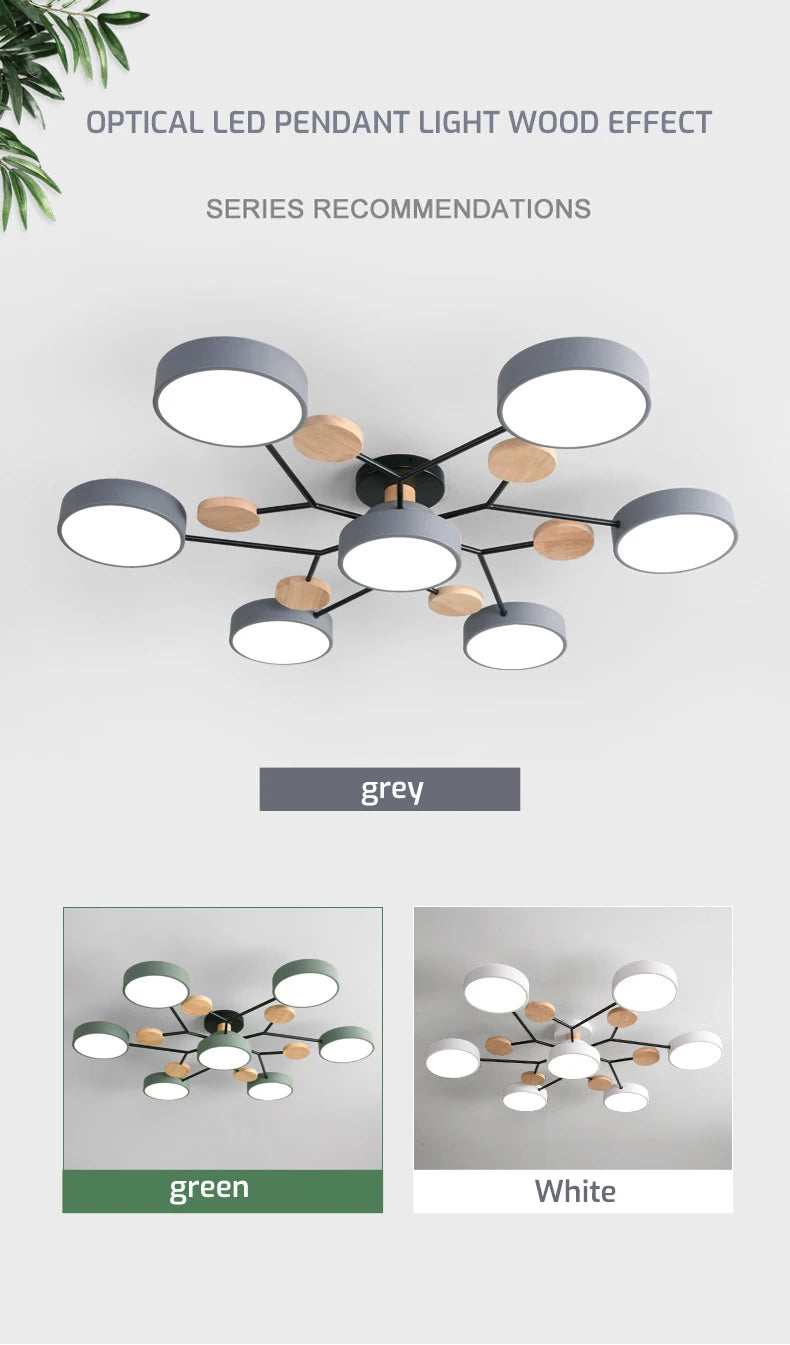 Ceiling Light - Nordic Style LED Chandelier for Living Room Kitchen SW-36210478 - SWEET-LIGHTS