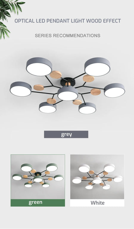 Ceiling Light - Nordic Style LED Chandelier for Living Room Kitchen SW-36210478 - SWEET-LIGHTS