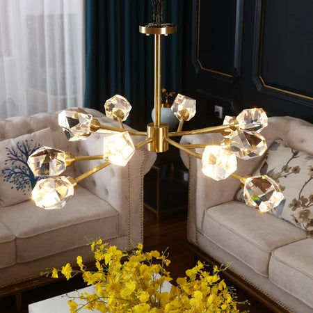 Pendant Light - Nordic All-Copper Molecular Chandelier LED SW-36210347 - SWEET-LIGHTS