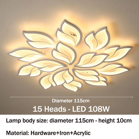 Ceiling Light - Modern LED Ceiling Chandeliers Light for Living Dining Room Bedroom Ceiling Lamps With Remote Control Dimmable Lights Fixtures SW-36210347 - SWEET-LIGHTS
