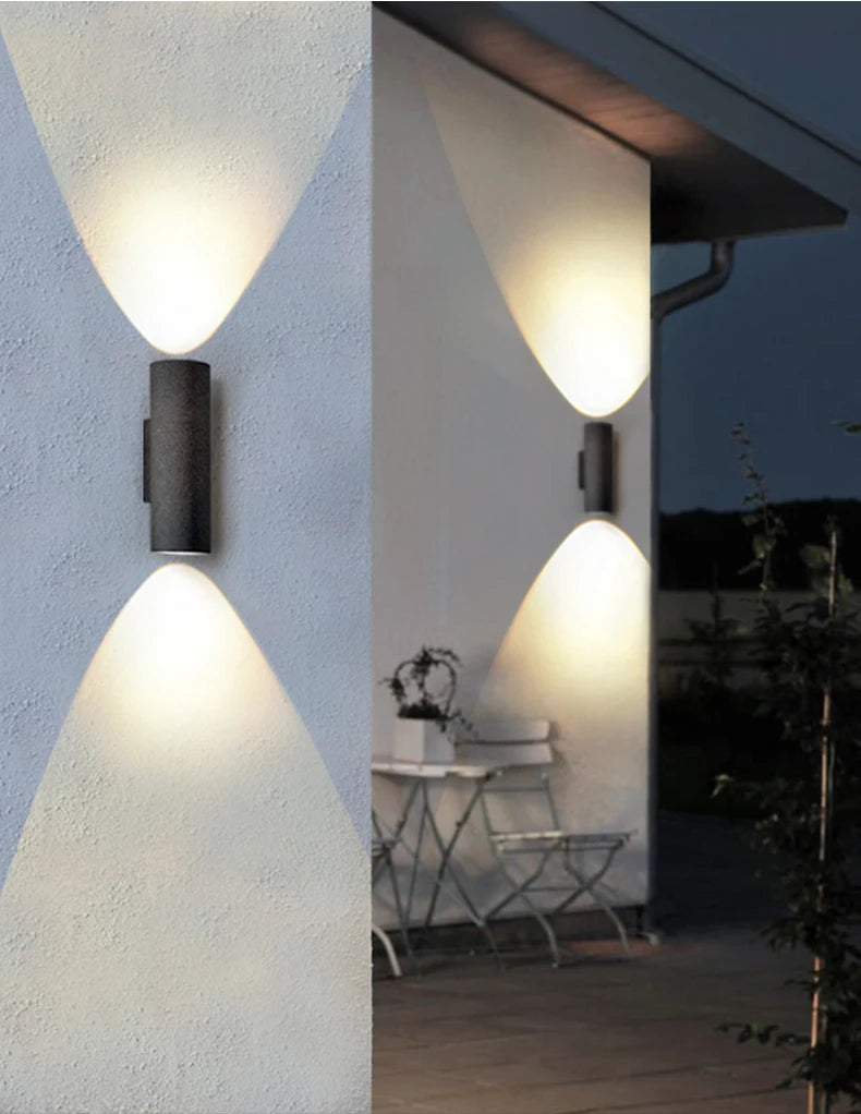 Outdoor Light - Industrial Concrete Wall Light Outdoor Waterproof Villa Garden Double Head Sconce Spotlight LED SW-36210345 - SWEET-LIGHTS