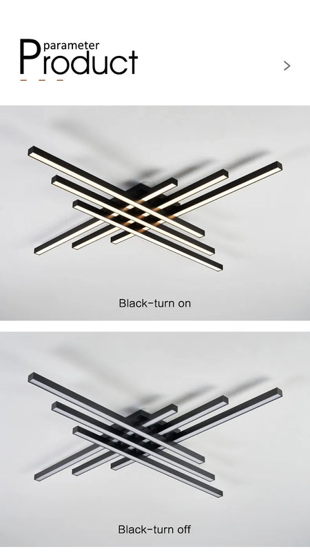 Ceiling Light - Black Chandelier LED Nordic Minimalist Lamp SW-36210457 - SWEET-LIGHTS