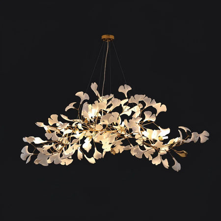Chandelier - Nordic Modern Long Ginko Leaf Pendant Light for Living Room Dining Room Bedroom Kitchen SW-36210478 - SWEET-LIGHTS