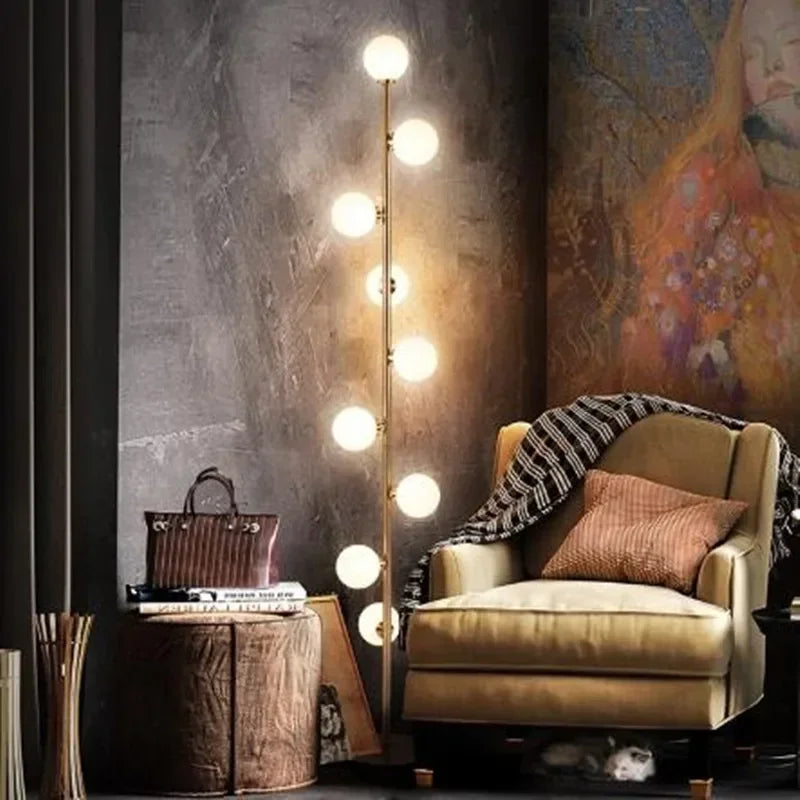 Floor Lamp - Modern LED Living Room Bedside Lamp Glass Ball Nordic Bedroom SW-36210123 - SWEET-LIGHTS