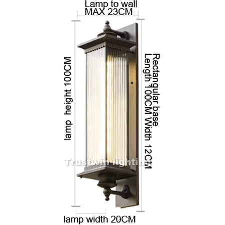 Outdoor Light - American European Style Waterproof LED Wall Sconce For Garden Gate Porch SW-36210457 - SWEET-LIGHTS