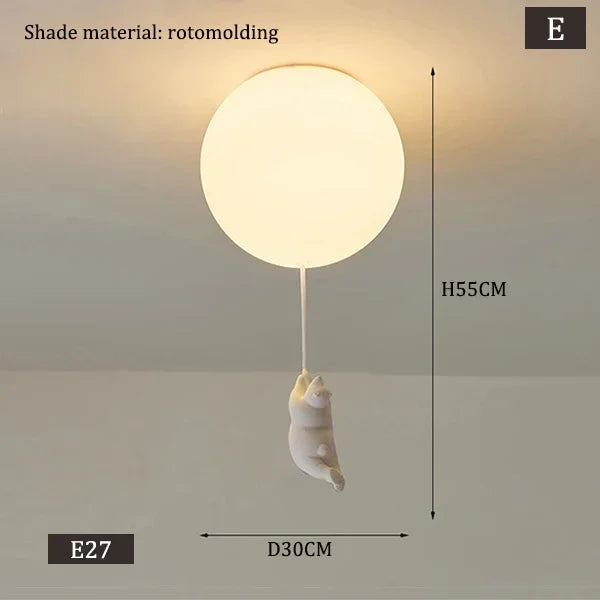 Children Lighting - Designer Polar Bear Pendant Chandelier LED Lamp SW-36210123 - SWEET-LIGHTS