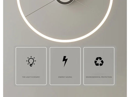Pendant Light - Modern Minimalist Led Pendant Lamp For Living Room Bedroom Dining Kitchen Black Ring Chandelier SW-36210347 - SWEET-LIGHTS