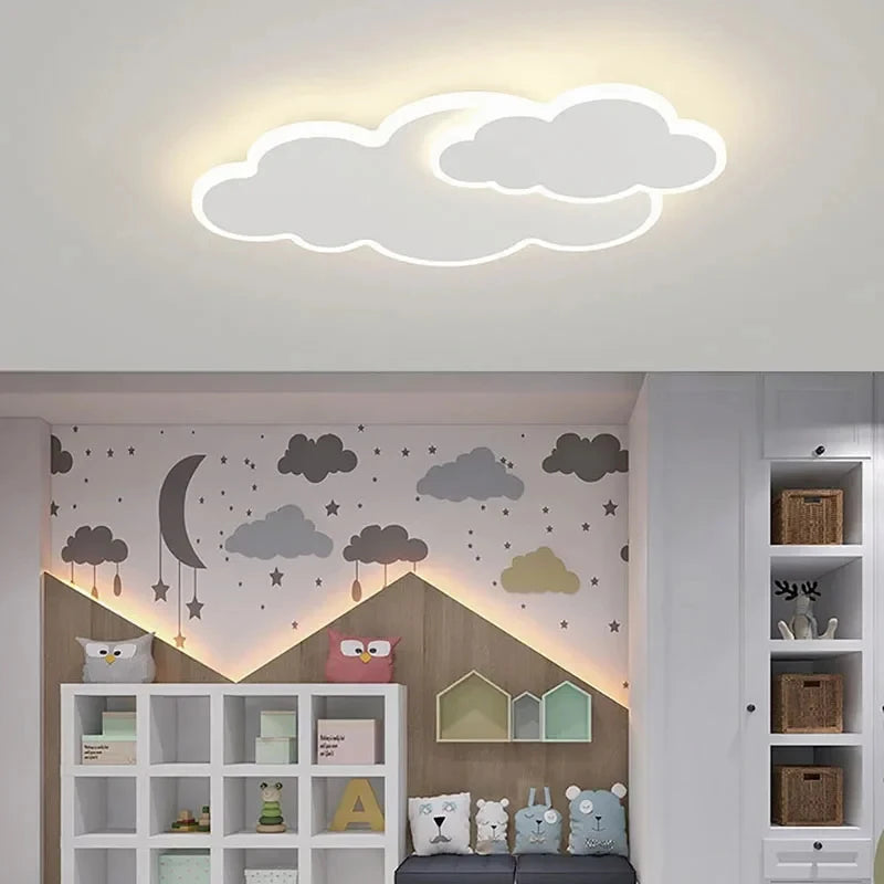 Children Lighting - Creative Cloud Children's Room LED Ceiling Light Modern Bedroom Study Lamp Nordic Designer Fixture SW-36210458 - SWEET-LIGHTS