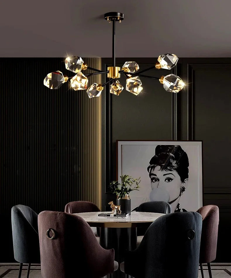 Pendant Light - Nordic All-Copper Molecular Chandelier LED SW-36210347 - SWEET-LIGHTS