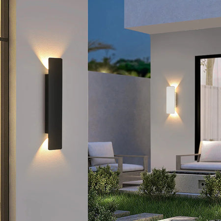 Outdoor Light - Waterproof Aluminum Wall Lamp 18W LED Black SW-36210578 - SWEET-LIGHTS