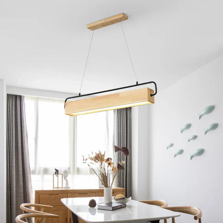 Pendant Light - High-end Simple Nordic Wooden LED with Metal Pole for Restaurants and Cafes Bright SW-36210748 - SWEET-LIGHTS