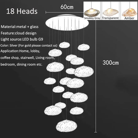 Chandelier - Nordic Home Decoration Living Room LED Pendant Light SW-36210345 - SWEET-LIGHTS