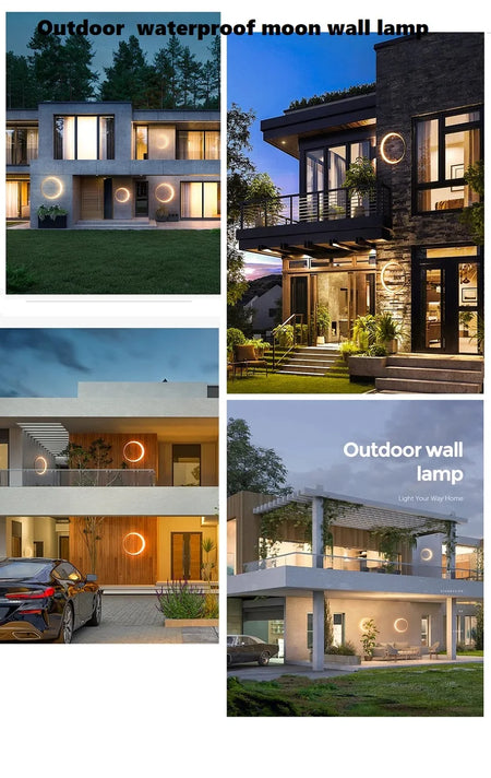 Outdoor Light - Modern Wall Light, IP65 Waterproof, Round, Stainless Steel, Creative Porch Trim SW-36210924 - SWEET-LIGHTS