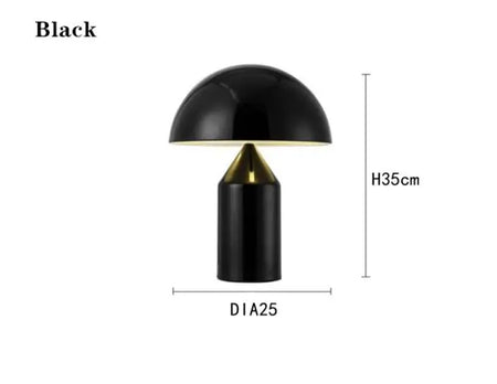 Table Lamp - Electroplating Nordic Black White Gold Mushroom LED Decor SW-36210345 - SWEET-LIGHTS