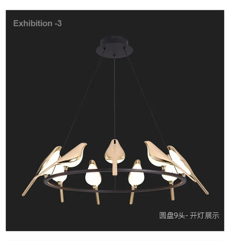 Pendant Light - BUNNY Nordic Postmodern Round LED Bird Light SW-36210789 - SWEET-LIGHTS