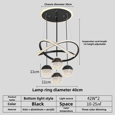 Pendant Light - Hall Minimalist Starry Sky LED Light SW-36210468 - SWEET-LIGHTS