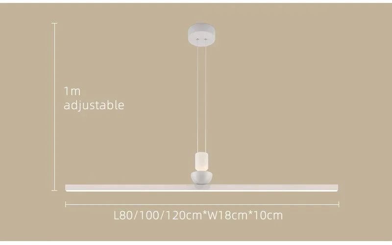 Pendant Light - Modern Minimalist LED Ceiling Chandelier Dining Room Bar Table Pendant Lights Linear Strip Luster SW-36210345 - SWEET-LIGHTS