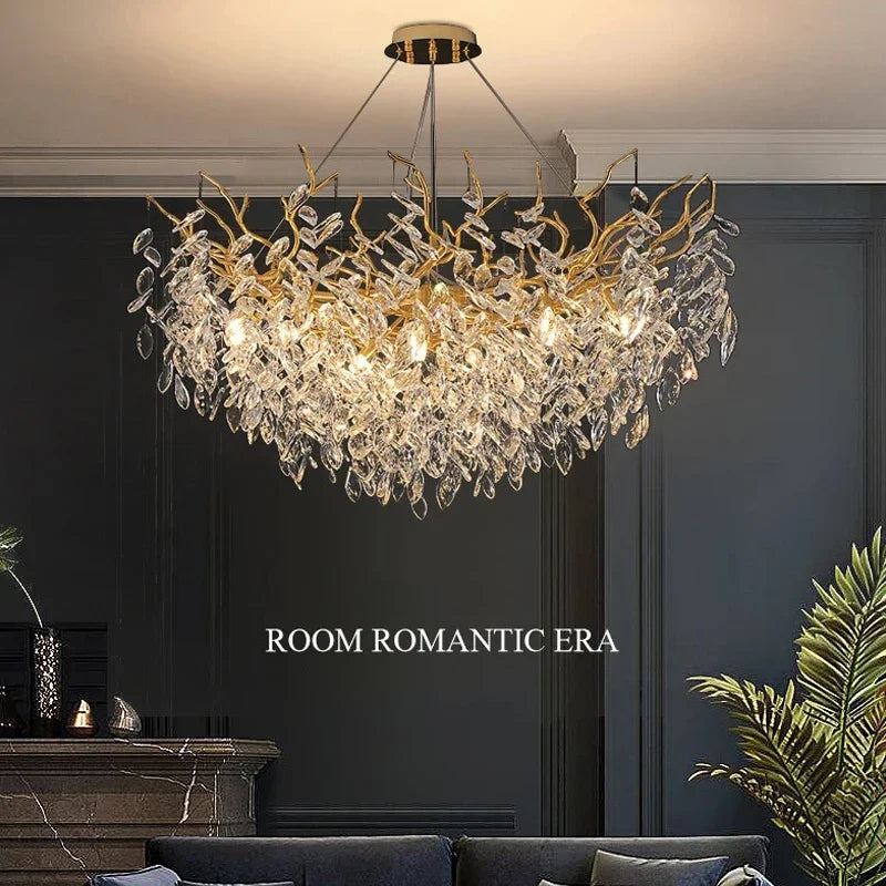 Pendant Light - Modern Luxury Crystal Branches Chandelier LED Fixture SW-36210457 - SWEET-LIGHTS