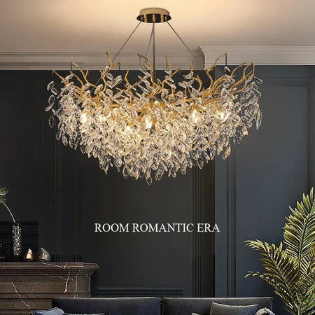 Pendant Light - Modern Luxury Crystal Branches Chandelier LED Fixture SW-36210457 - SWEET-LIGHTS