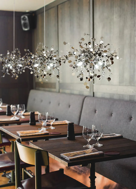 Chandelier - Modern LED Chrome Lamp for Dining Kitchen Bar SW-36210457 - SWEET-LIGHTS