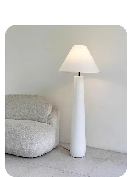 Floor Lamp - Wabi Sabi White Mushroom Tall Fabric Light SW-36210789 - SWEET-LIGHTS