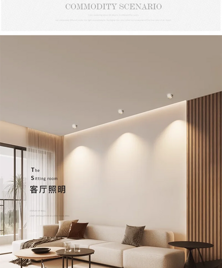 Spotlight - Embedded Rotating LED Downlights 7W9W12W15W20W Anti Glare COB Spot Lights AC90-260V SW-36210453 - SWEET-LIGHTS