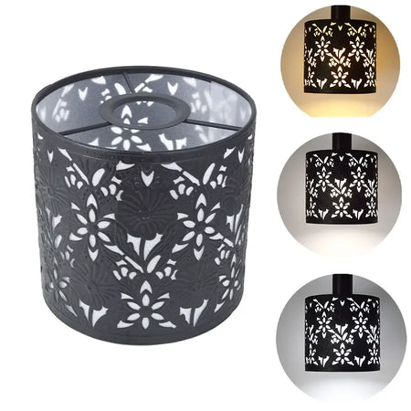 Lampshade - 150mm Modern Cylinder Metal Lampshade with Cutout Design SW-36210457 - SWEET-LIGHTS