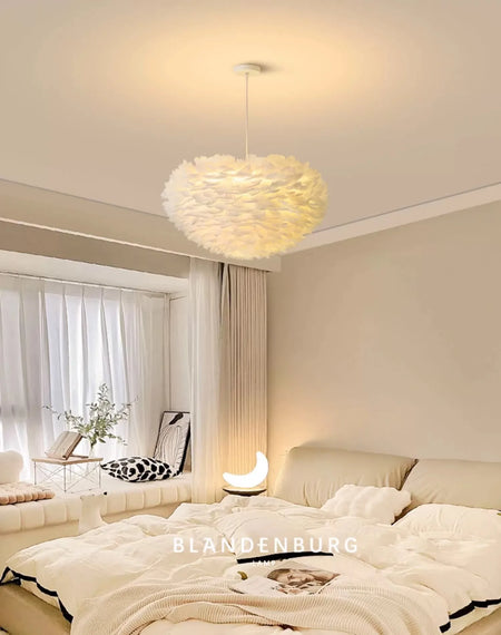 Pendant Light - Feather Nordic LED Chandelier for Living Room and Girl's Room Decor SW-36210578 - SWEET-LIGHTS