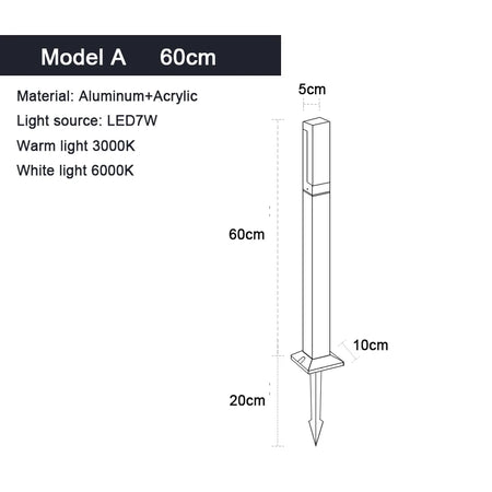 Outdoor Light - LED Lawn Lamp IP65 Waterproof Garden Lights SW-36210346 - SWEET-LIGHTS