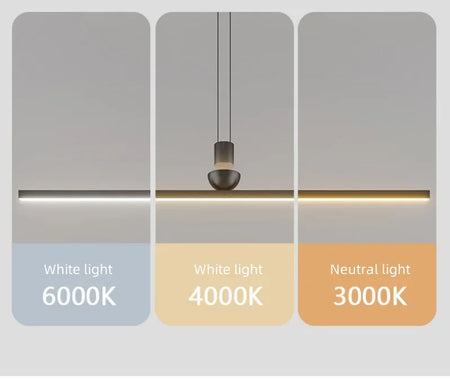 Pendant Light - Modern Minimalist LED Ceiling Chandelier Dining Room Bar Table Pendant Lights Linear Strip Luster SW-36210345 - SWEET-LIGHTS