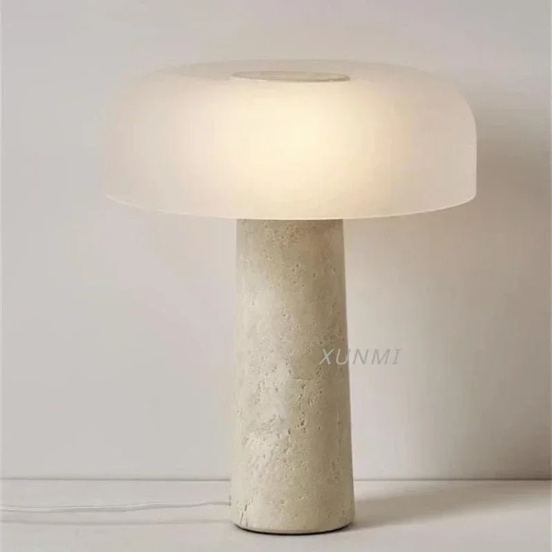 Table Lamp - Personality Simple Natural Travertine LED Mushroom Lamp SW-36210347 - SWEET-LIGHTS