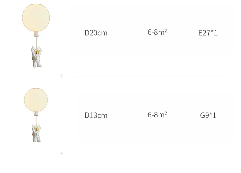 Children Lighting - Modern LED Astronaut Balloon Pendant Lamp SW-36210458 - SWEET-LIGHTS