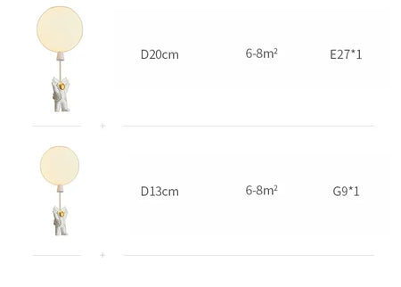 Children Lighting - Modern LED Astronaut Balloon Pendant Lamp SW-36210458 - SWEET-LIGHTS