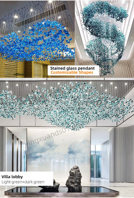 Chandelier - Modern Hanging Lights Hotel Lobby Pendant Lamp SW-36210456 - SWEET-LIGHTS