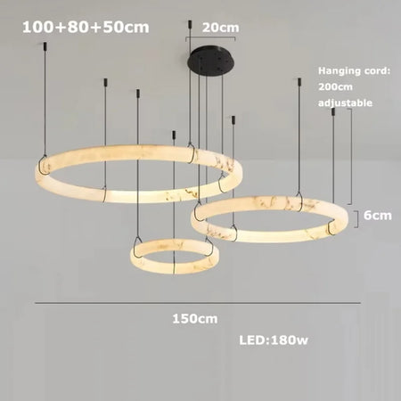 Pendant Light - LED Dimmable Natural Marble Chandelier SW-36210497 - SWEET-LIGHTS