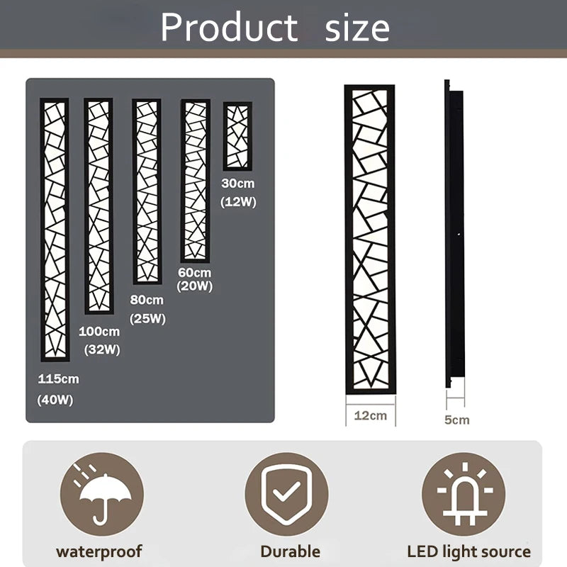Outdoor Light - Waterproof Outdoor Wall Lamp LED IP65 Aluminum Sconce 110V 220V SW-36210458 - SWEET-LIGHTS