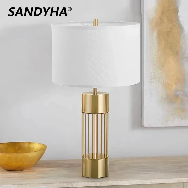 Table Lamp - SANDYHA Nordic Gold Desk Lamp for Home Decoration SW-36210457 - SWEET-LIGHTS