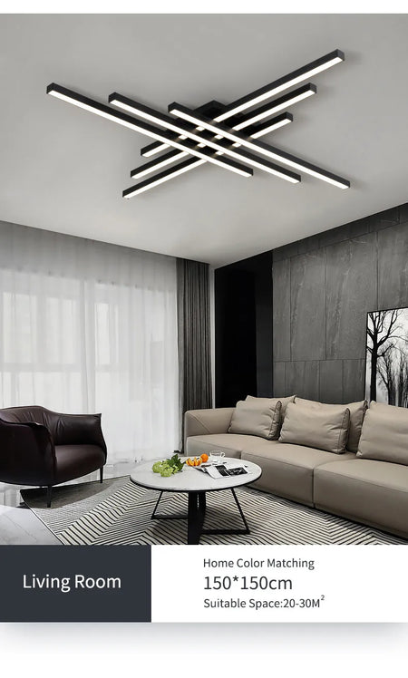 Ceiling Light - Black Chandelier LED Nordic Minimalist Lamp SW-36210457 - SWEET-LIGHTS