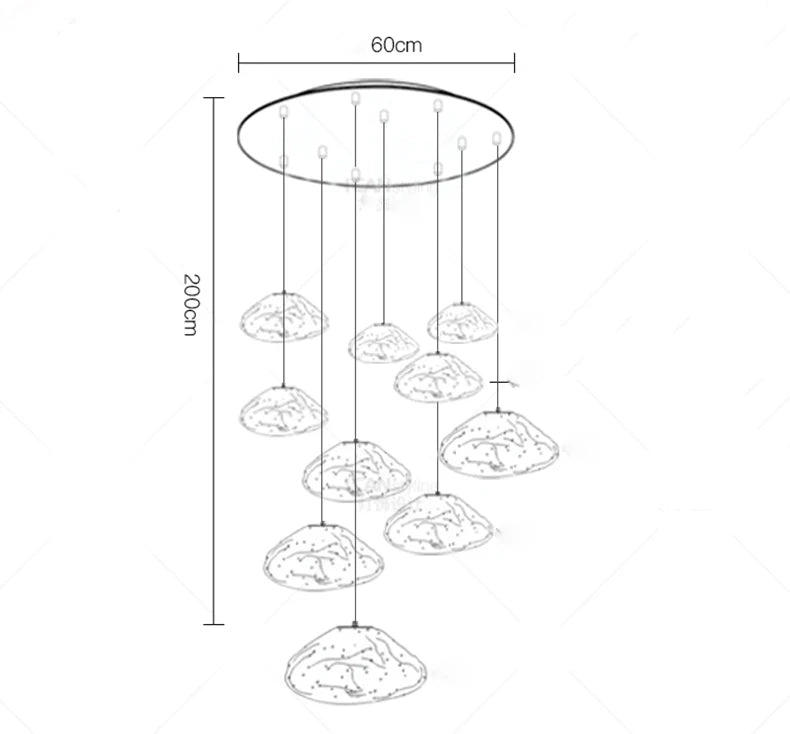 Chandelier - Nordic Home Decor Dining Room Pendant Light Fixture SW-36210457 - SWEET-LIGHTS