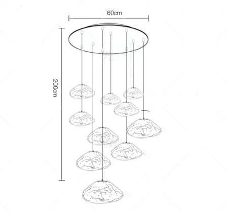 Chandelier - Nordic Home Decor Dining Room Pendant Light Fixture SW-36210457 - SWEET-LIGHTS