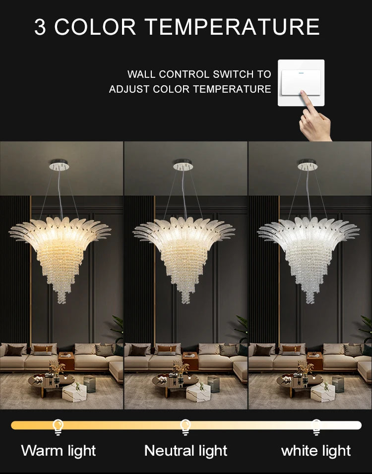 Chandelier - French Designer Crystal Chandelier Adjustable Height SW-36210345 - SWEET-LIGHTS