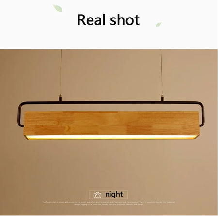 Pendant Light - High-end Simple Nordic Wooden LED with Metal Pole for Restaurants and Cafes Bright SW-36210748 - SWEET-LIGHTS