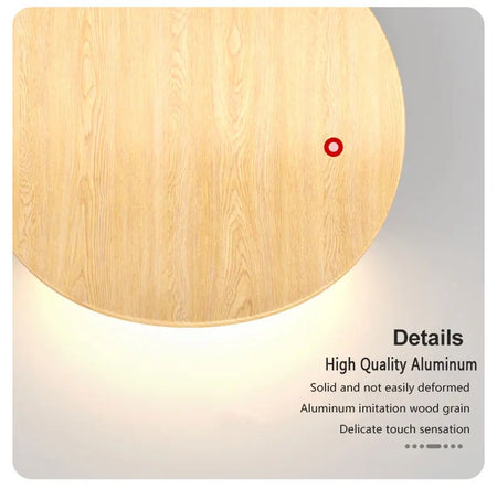 Wall Light - Modern Wood Wall Lamp For Bedroom Living Room Indoor LED Round Light Fixtures SW-36210123 - SWEET-LIGHTS