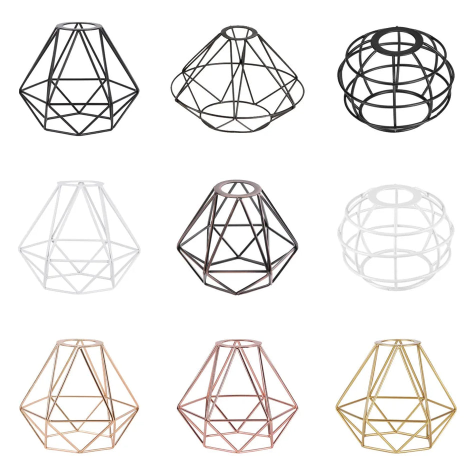 Lampshade - E27 Metal Wire Vintage Iron Lamp Cage Shade SW-36210567 - SWEET-LIGHTS