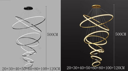 Chandelier - Modern Home Decor LED Pendant Light for Staircase SW-36210346 - SWEET-LIGHTS