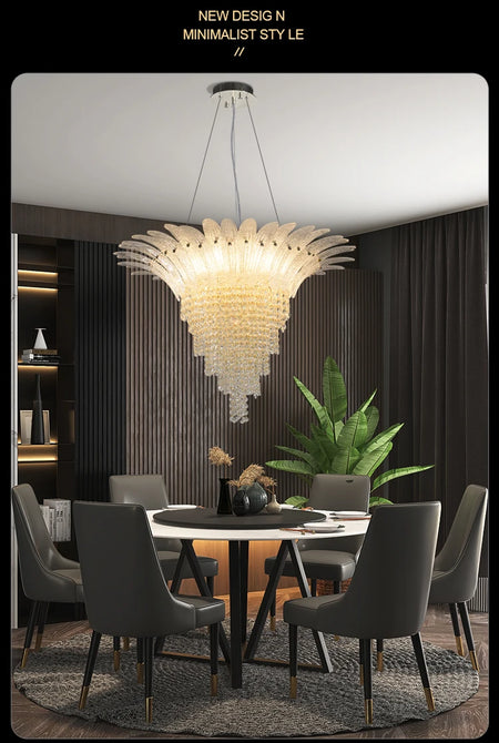 Chandelier - French Designer Crystal Chandelier Adjustable Height SW-36210345 - SWEET-LIGHTS