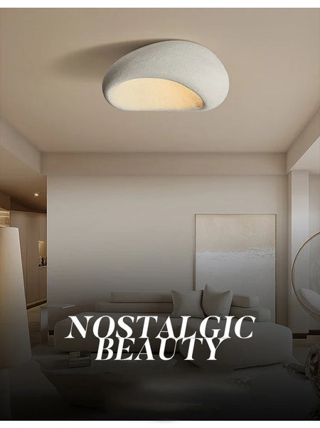 Ceiling Light - Modern Japanese Wabi Sabi Grey 45cm Lamp Coral Red SW-36210123 - SWEET-LIGHTS
