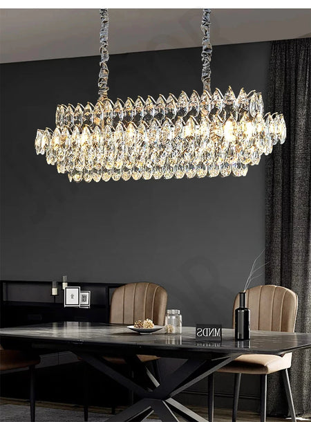 Chandelier - Luxury Crystal Big Chandeliers for Living Room Decor Modern Art Designer Luminaire Hight Ceiling Pendant Home Lamps Hall SW-36210927 - SWEET-LIGHTS