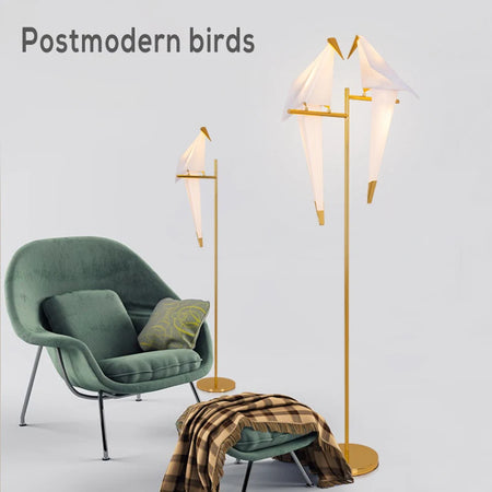 Floor Lamp - Perch Light LED Designer Gold Origami Bird Lamp SW-36210345 - SWEET-LIGHTS