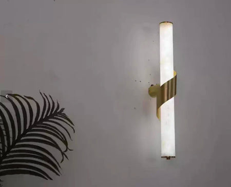 Wall Light - Art Deco Natural Marble Dimmable Copper LED Sconce SW-36210789 - SWEET-LIGHTS